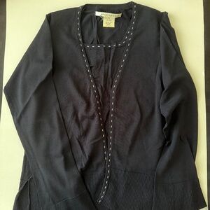 CARDIGAN WITH MATCHING SHELL UNDERNEATH.